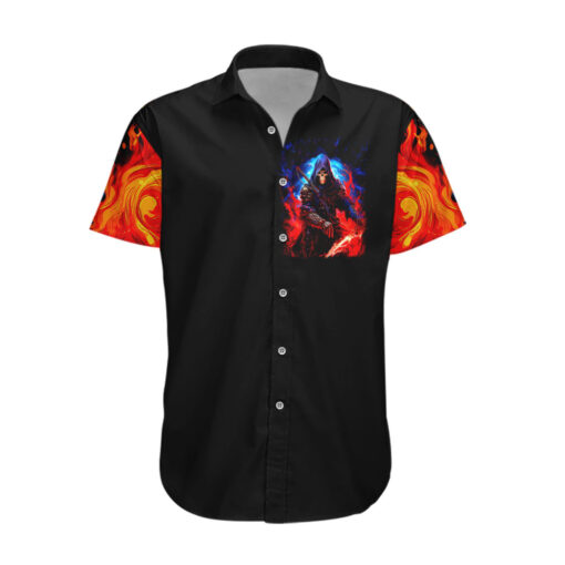 Chemise hawaïenne Crâne "Bien sûr que je vais en enfer" – Image 2