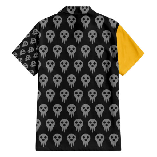 Chemise hawaïenne Death the Kid Soul Eater style art et crânes – Image 2