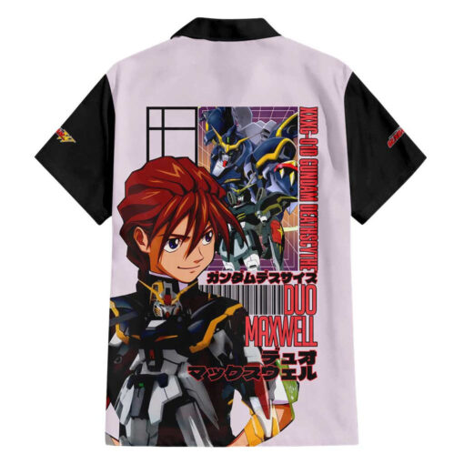 Chemise hawaïenne Gundam Deathscythe x Duo Maxwell – Gundam Wing Endless Waltz – Image 2