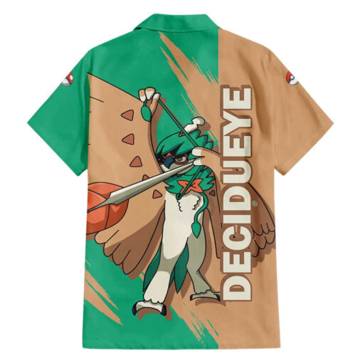 Chemise hawaïenne Décidueye Pokémon style animé – Image 2