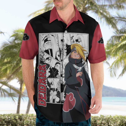 Chemise hawaïenne Deidara – Naruto style manga – Image 3