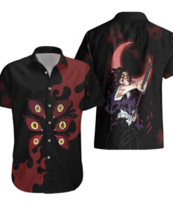 Chemise hawaïenne Kokushibo – Demon Slayer Lune Rouge