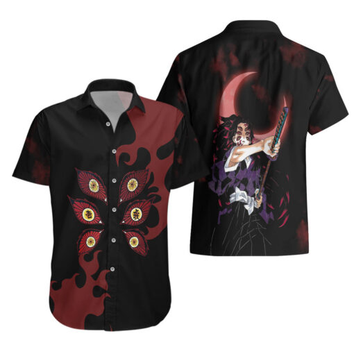Chemise hawaïenne Kokushibo – Demon Slayer Lune Rouge