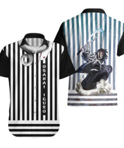 Chemise hawaïenne Obanai Iguro – Demon Slayer Pilier du serpent