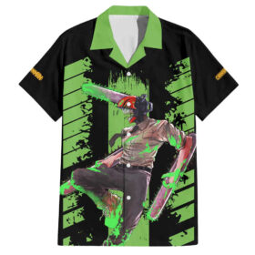 Chemise hawaïenne Denji – Chainsaw Man style cyber