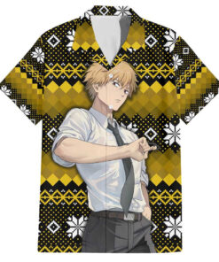 Chemise hawaïenne Denji – Chainsaw Man édition Noël