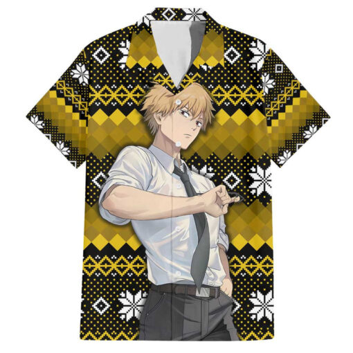 Chemise hawaïenne Denji – Chainsaw Man édition Noël