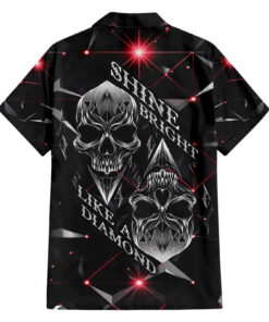 Chemise hawaïenne Crâne en diamant – Brille comme un diamant