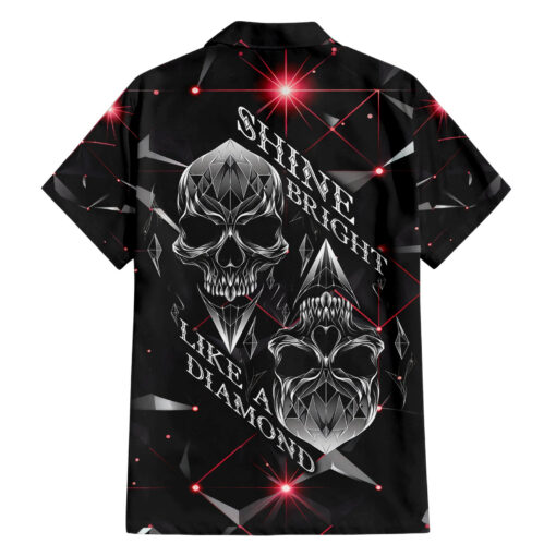 Chemise hawaïenne Crâne en diamant – Brille comme un diamant