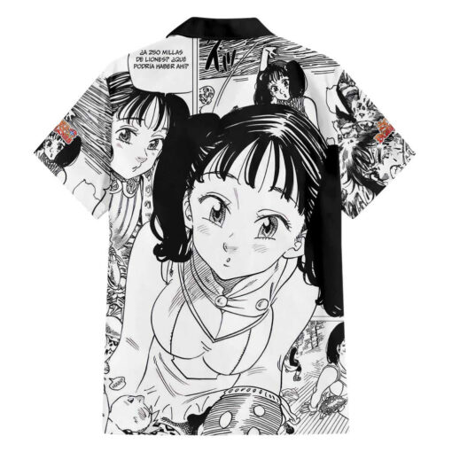 Chemise hawaïenne Diane – Seven Deadly Sins style manga – Image 2