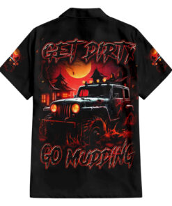 Chemise hawaïenne Jeep boueuse – Get Dirty Go Mudding