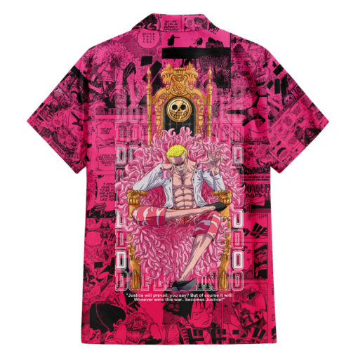 Chemise hawaïenne Donquichotte Doflamingo – Joker style rose – Image 2