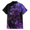 Chemise hawaïenne "Ne réveille pas le monstre en moi"