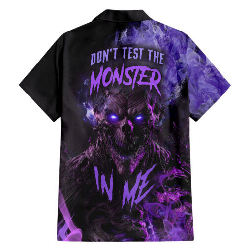 Chemise hawaïenne "Ne réveille pas le monstre en moi"