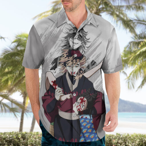 Chemise hawaïenne Dôma – Demon Slayer – Image 3