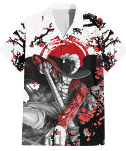 Chemise hawaïenne Dracule Mihawk – style japonais One Piece