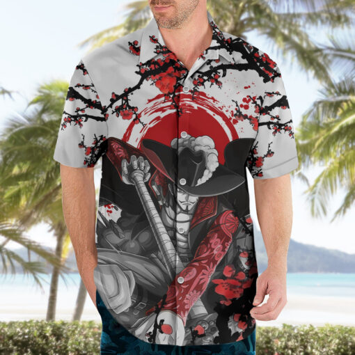 Chemise hawaïenne Dracule Mihawk – style japonais One Piece – Image 3