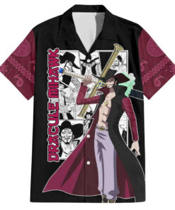 Chemise hawaïenne Dracule Mihawk – One Piece style manga