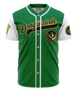 Maillot de baseball Dragonzord Vert Tommy Oliver Power Rangers