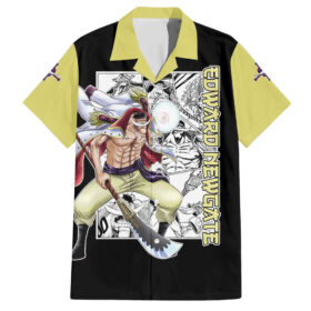 Chemise hawaïenne Edward Newgate One Piece style manga