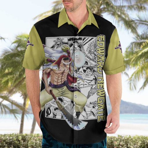 Chemise hawaïenne Edward Newgate One Piece style manga – Image 3