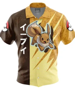 Chemise hawaïenne Attaque Évoli Pokémon