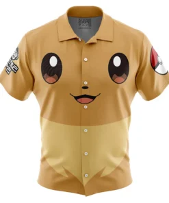 Chemise hawaïenne Visage Évoli Pokémon