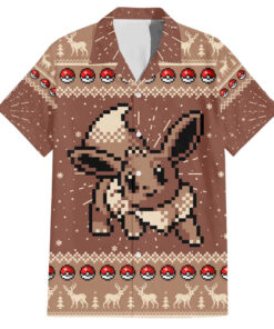 Chemise hawaïenne Évoli Noël pixel