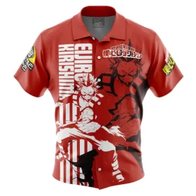 Chemise hawaïenne Eijiro Kirishima (Red Riot) My Hero Academia