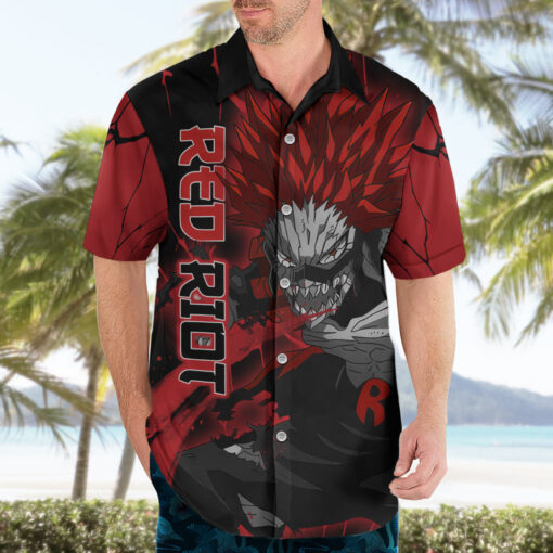 Chemise hawaïenne Red Riot Eijiro Kirishima – Image 3