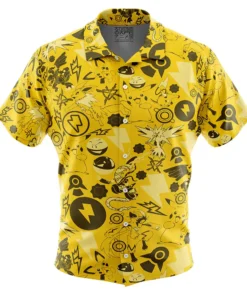 Chemise hawaïenne Pokémon Type Électrique