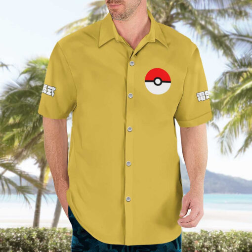 Chemise hawaïenne Pokémon type Électrik – Image 3
