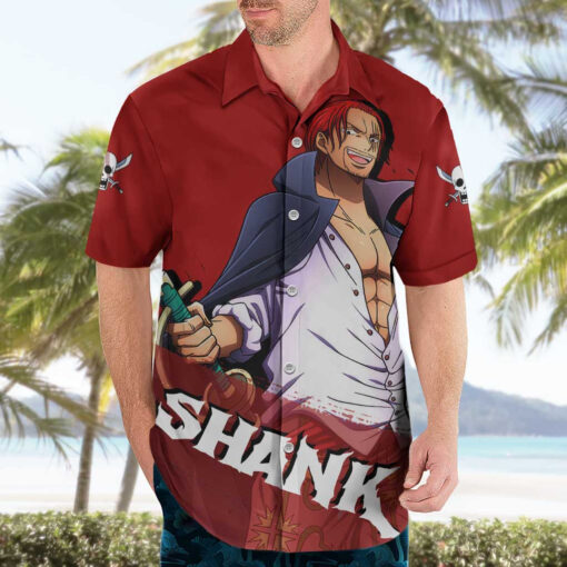 Chemise hawaïenne Empereur Shanks One Piece – Image 3