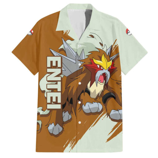 Chemise hawaïenne Entei Pokémon
