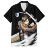 Chemise hawaïenne Eren Jäger L’Attaque des Titans anime