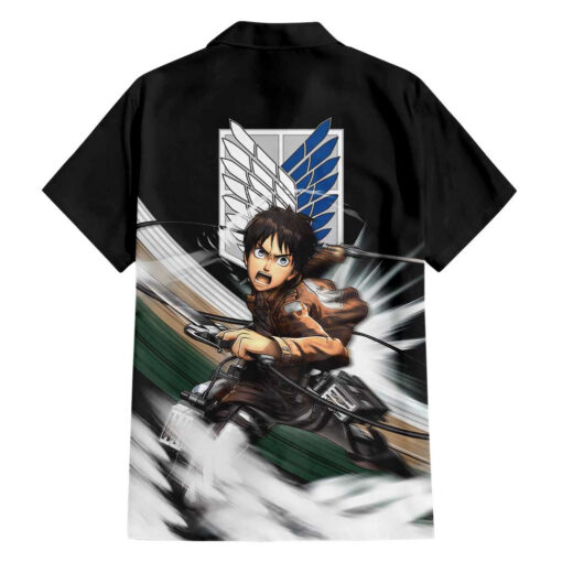 Chemise hawaïenne Eren Jäger L’Attaque des Titans anime – Image 2
