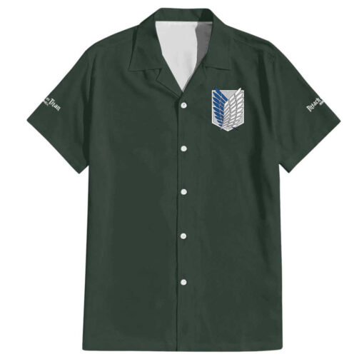 Chemise hawaïenne Eren Jäger L’Attaque des Titans style japonais