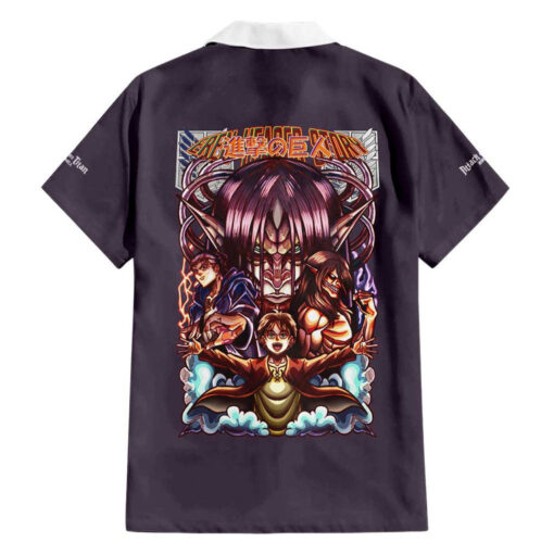 Chemise hawaïenne Histoire d’Eren Jäger L’Attaque des Titans – Image 2