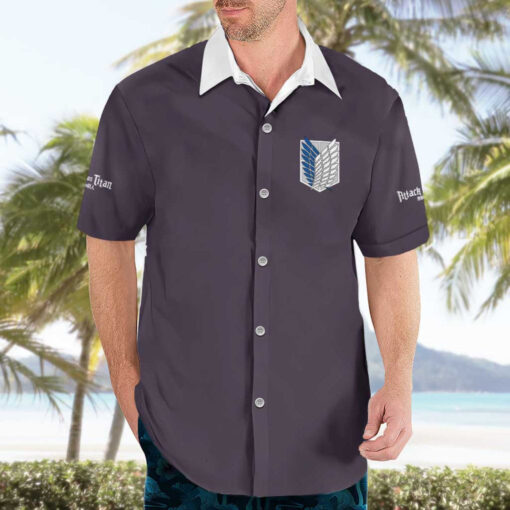 Chemise hawaïenne Histoire d’Eren Jäger L’Attaque des Titans – Image 3