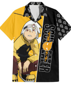Chemise hawaïenne Evans Soul Eater style crânes et art