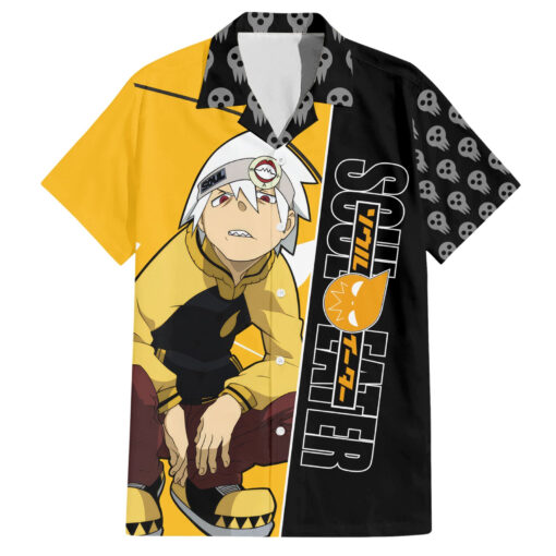 Chemise hawaïenne Evans Soul Eater style crânes et art
