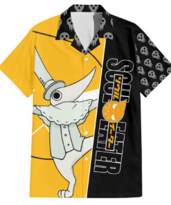 Chemise hawaïenne Excalibur Soul Eater style crânes et art