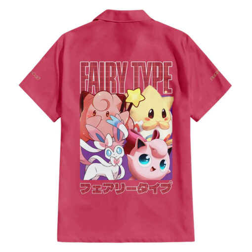 Chemise hawaïenne Pokémon type Fée – Image 2