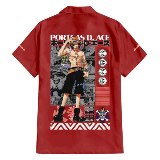 Chemise hawaïenne Ace aux Poings Ardents One Piece – Image 2