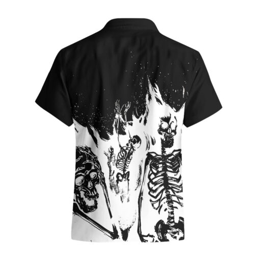 Chemise hawaïenne Crâne de feu Hurlement en Flammes