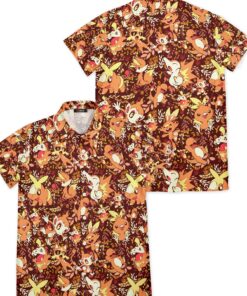 Chemise hawaïenne Type Feu style Aloha