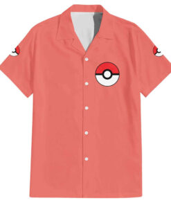 Chemise hawaïenne Pokémon type Feu