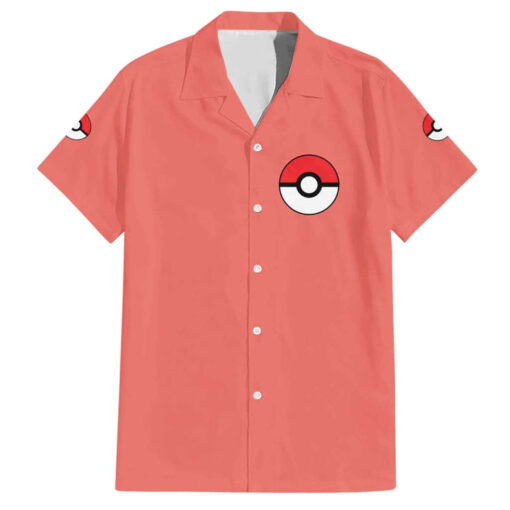 Chemise hawaïenne Pokémon type Feu