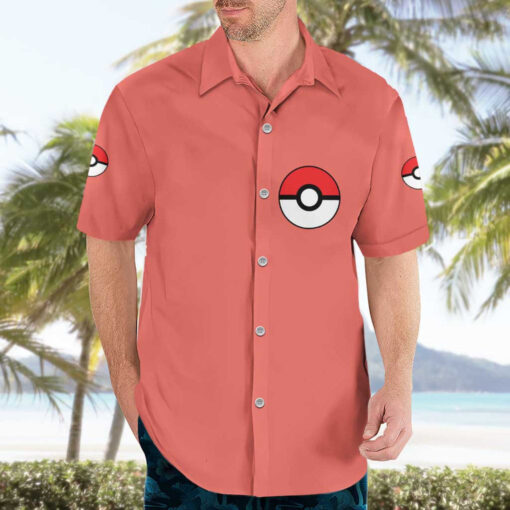 Chemise hawaïenne Pokémon type Feu – Image 3