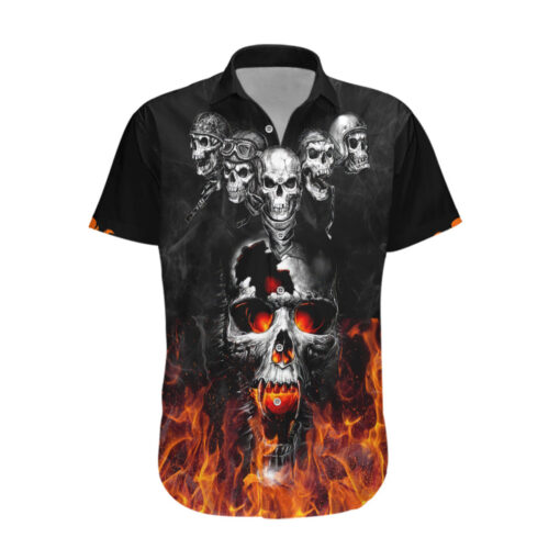 Chemise hawaïenne Crâne en feu Spectral Pyre